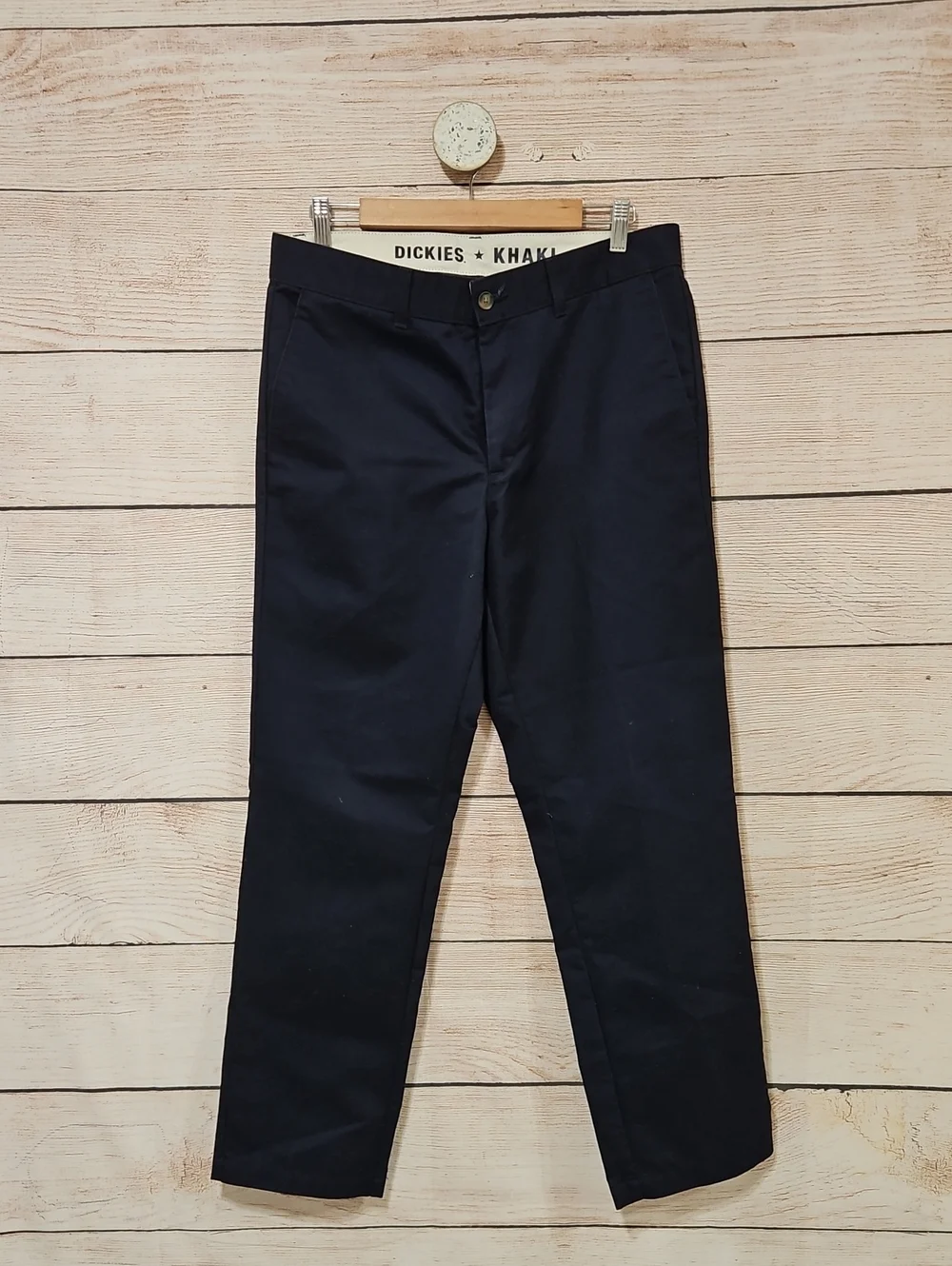 💟 Dickies Men's Navy Blue Regular Taper Chino Pants 34x30